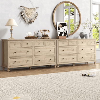 65inch Wood Dresser with 8 Drawer Dresser