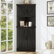 68” Tall Corner Storage Cabinet