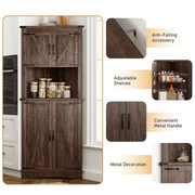 68” Tall Corner Storage Cabinet