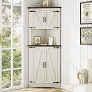 68” Tall Corner Storage Cabinet