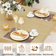 71" Rectangle Wood Dining Room Table for 4,6,8