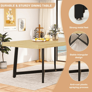 71" Rectangle Wood Dining Room Table for 4,6,8