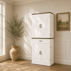 71" Tall Kitchen Pantry Storage Cabinet