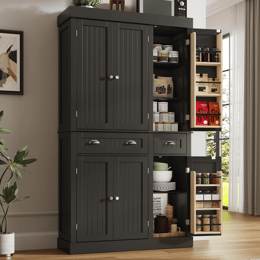71" Tall Kitchen Pantry Storage Cabinet