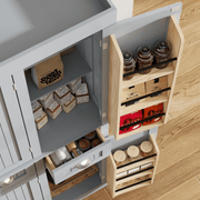 71" Tall Kitchen Pantry Storage Cabinet
