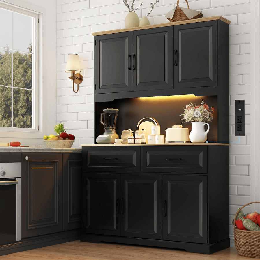 71" Tall Kitchen Pantry Storage Cabinet