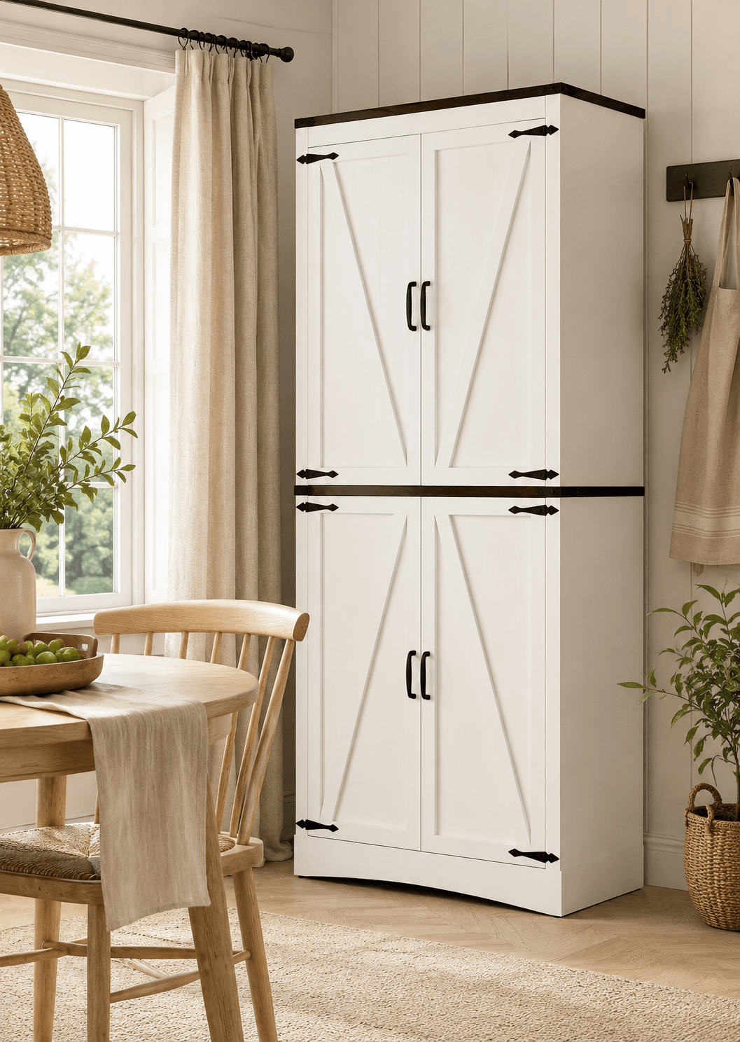 Cozy Kitchen Nook Storage