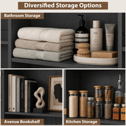 71in Farmhouse Kitchen Pantry Cabinet Storage Cabinet