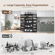 71in Farmhouse Kitchen Pantry Cabinet Storage Cabinet
