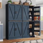 71in Farmhouse Kitchen Pantry Cabinet Storage Cabinet