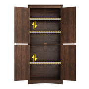 71in Farmhouse Kitchen Pantry Cabinet Tall Storage Cabinet with 4 Doors