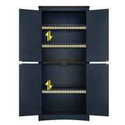 71in Farmhouse Kitchen Pantry Cabinet Tall Storage Cabinet with 4 Doors