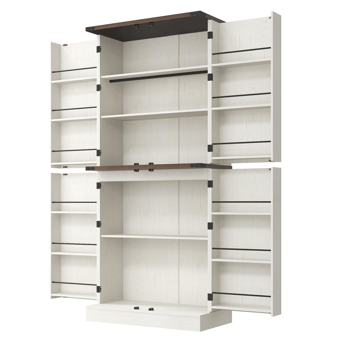 71in Farmhouse Kitchen Pantry Cabinet Storage Cabinet
