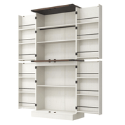 71in Farmhouse Kitchen Pantry Cabinet Storage Cabinet
