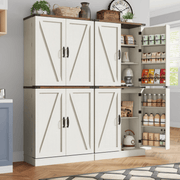 71in Farmhouse Kitchen Pantry Cabinet Storage Cabinet