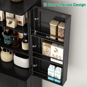 72" Tall Kitchen Pantry Storage Cabinet