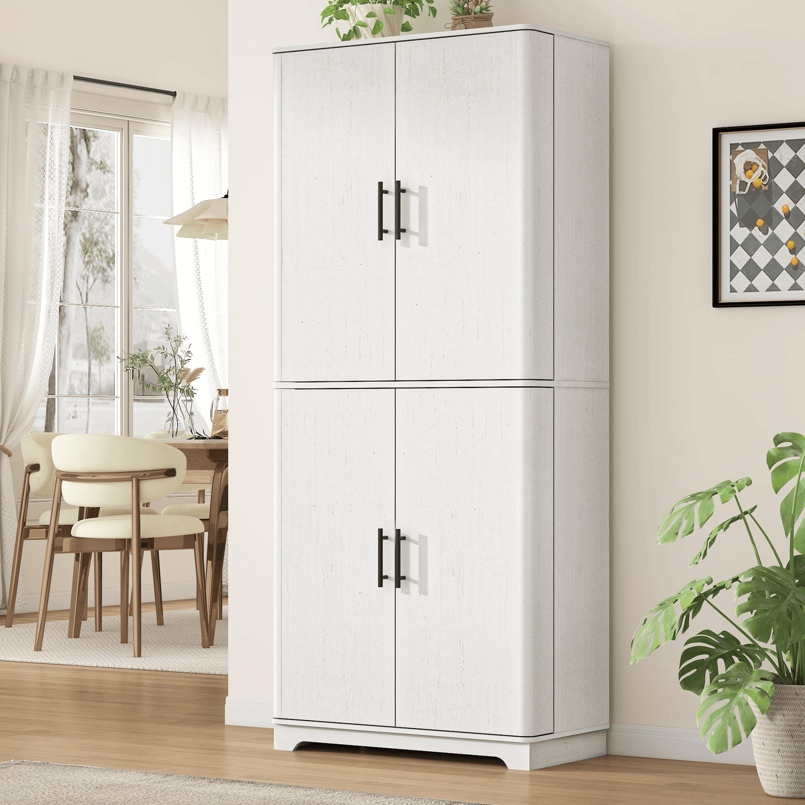 72" Tall Kitchen Pantry Storage Cabinet