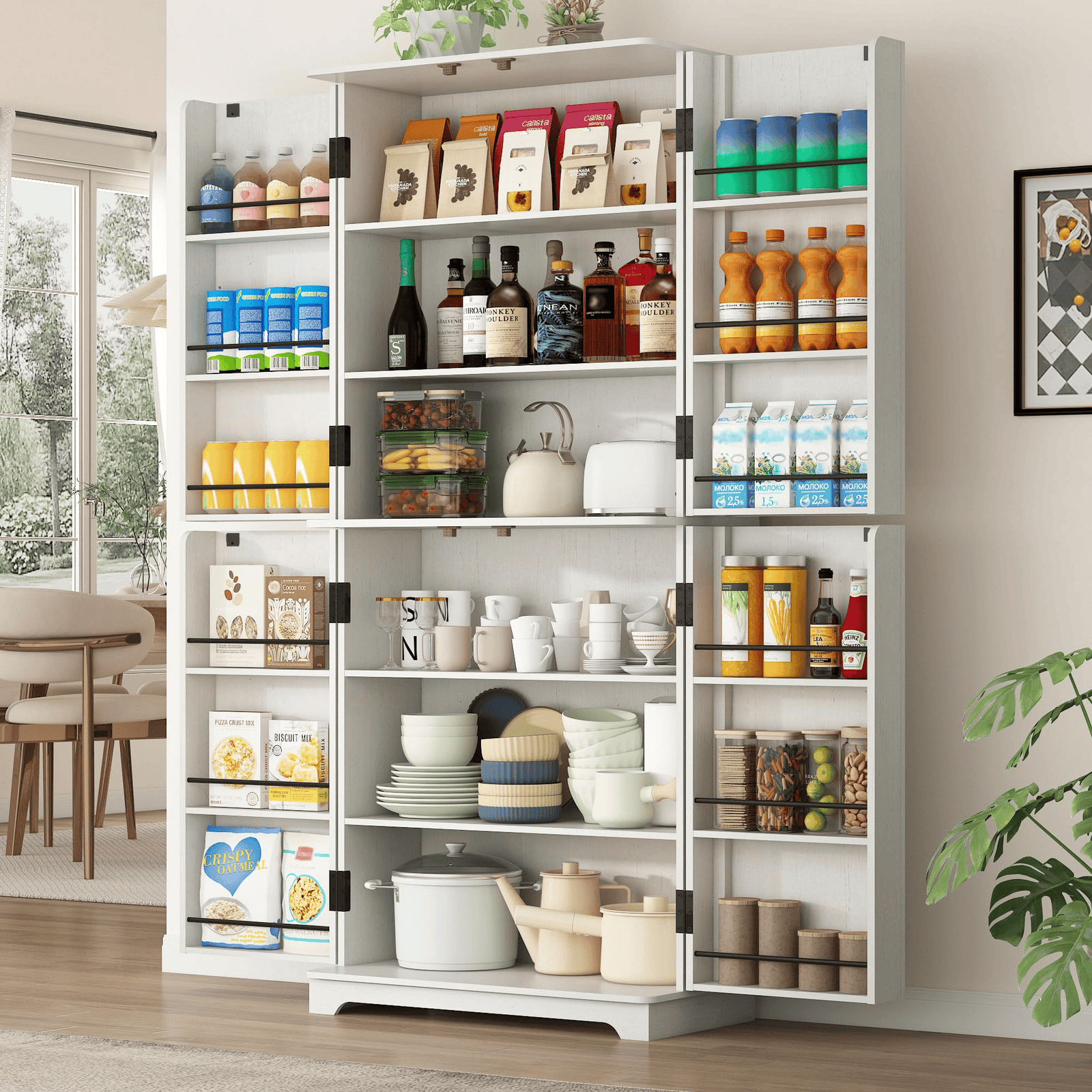 72" Tall Kitchen Pantry Storage Cabinet
