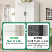 72" Tall Kitchen Pantry Storage Cabinet