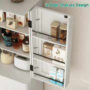 72" Tall Kitchen Pantry Storage Cabinet