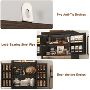 72" Tall Kitchen Pantry Storage Cabinet