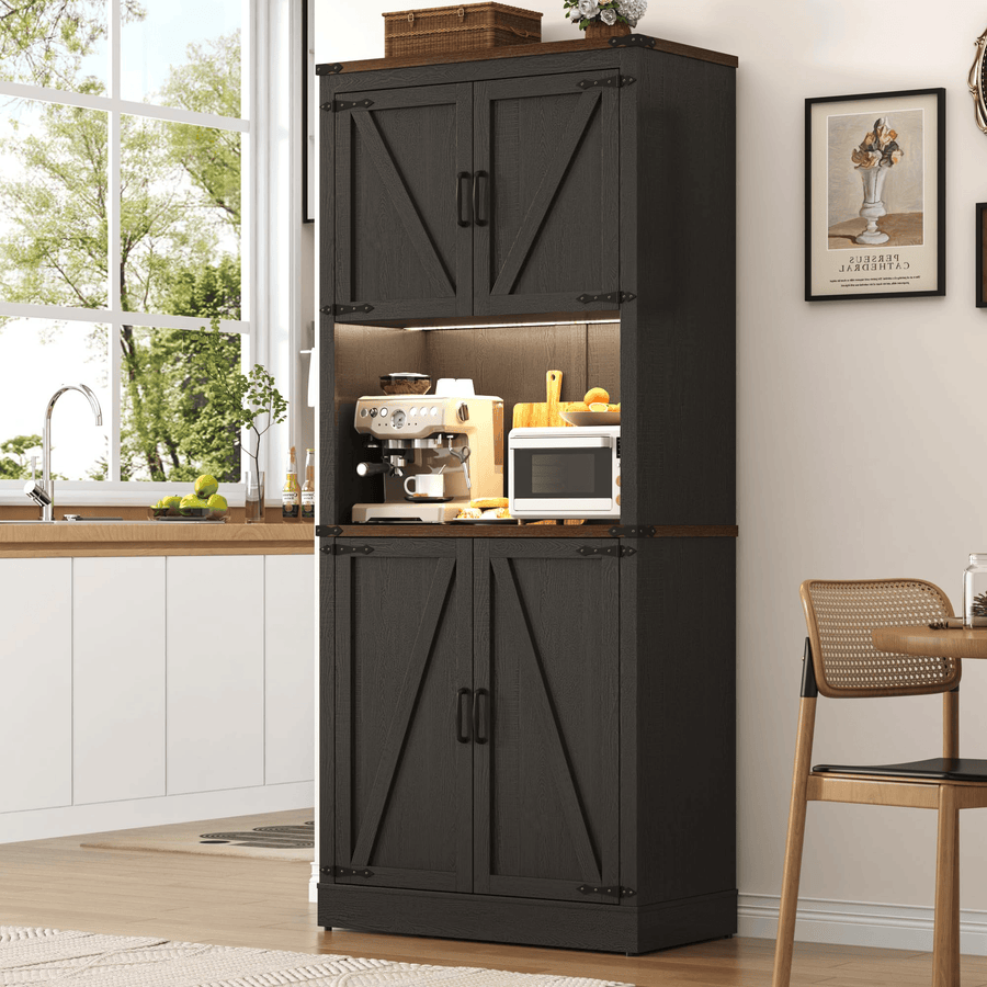 72" Tall Kitchen Pantry Storage Cabinet