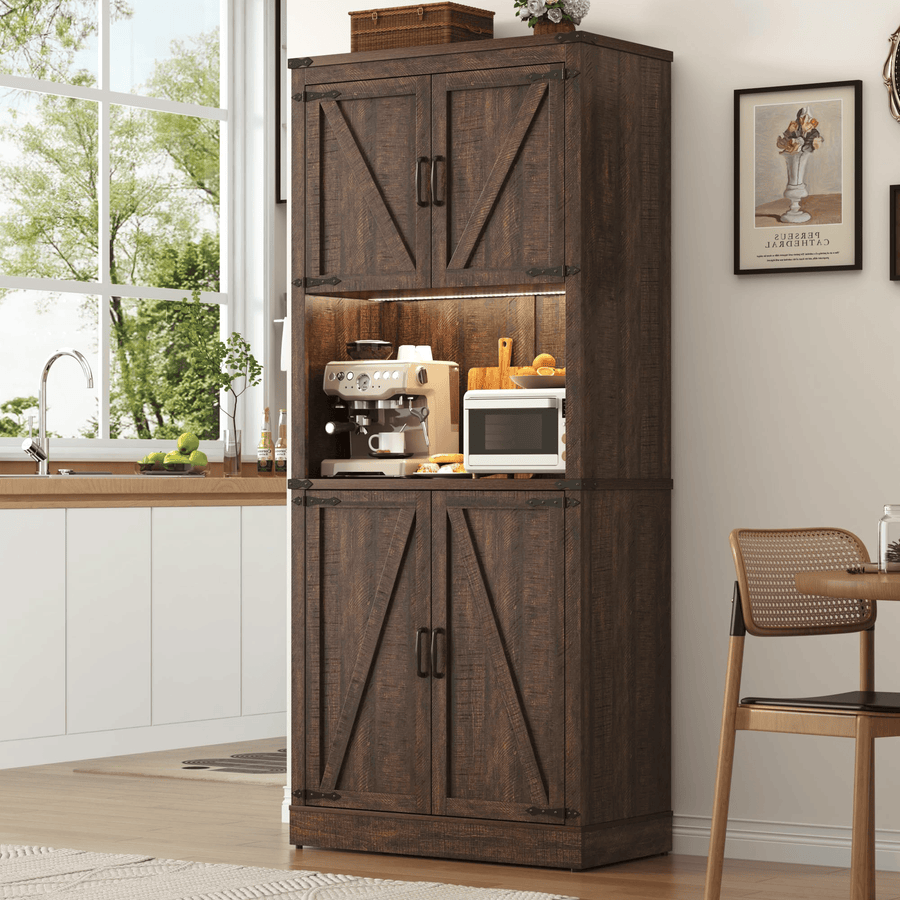 72" Tall Kitchen Pantry Storage Cabinet
