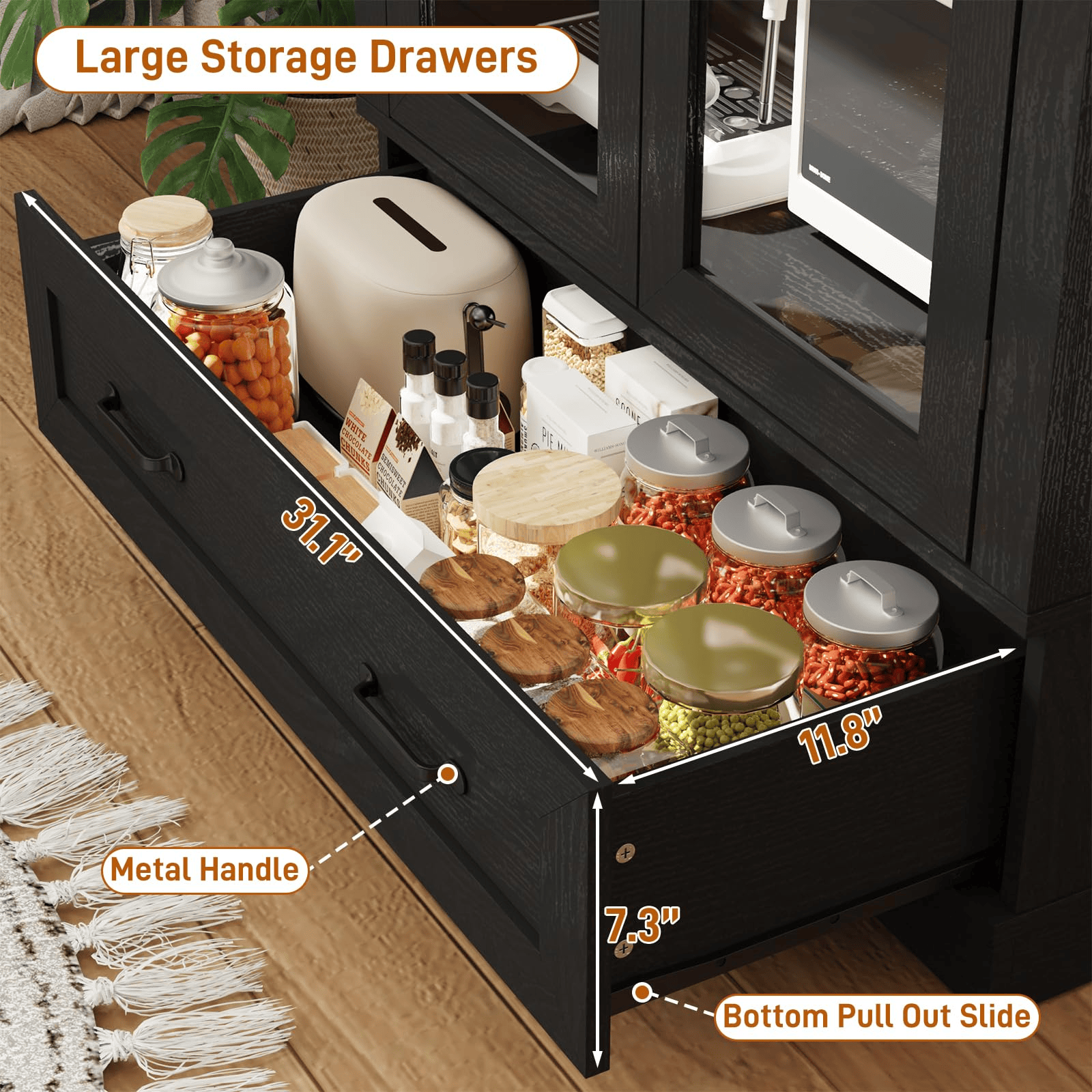 75in Tall Pantry Cabinet Storage Cabinet