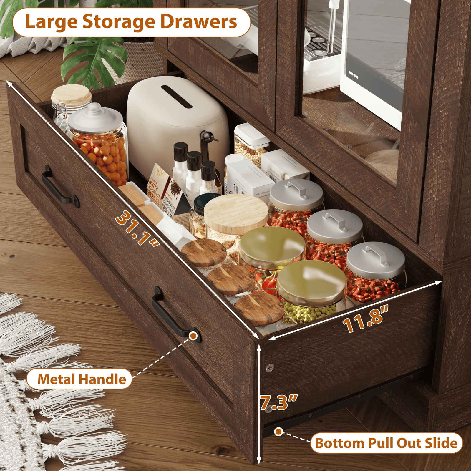 75in Tall Pantry Cabinet Storage Cabinet