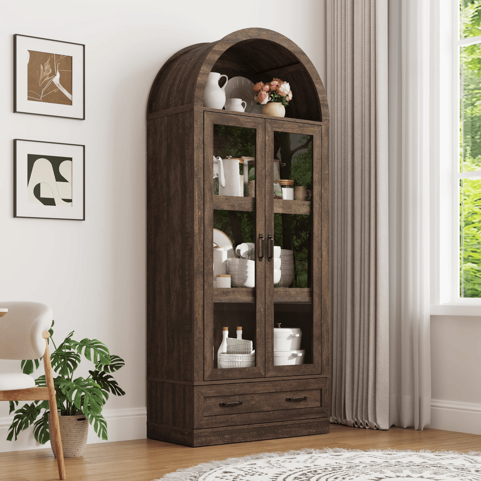 75in Tall Pantry Cabinet Storage Cabinet