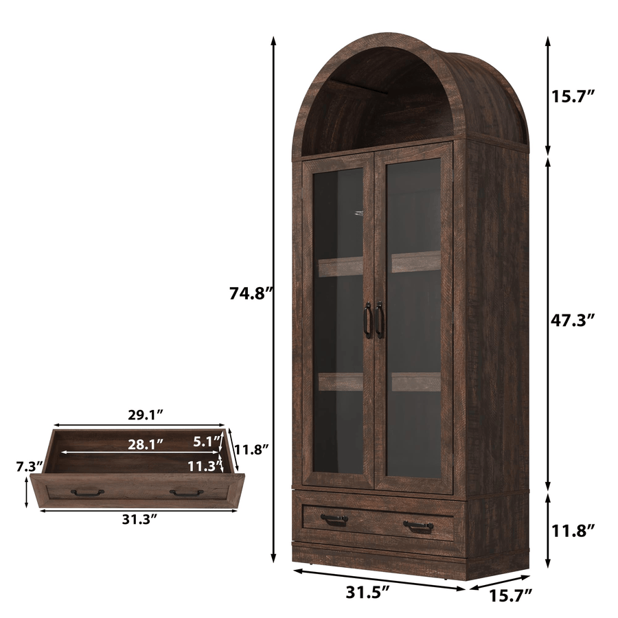 75in Tall Pantry Cabinet Storage Cabinet