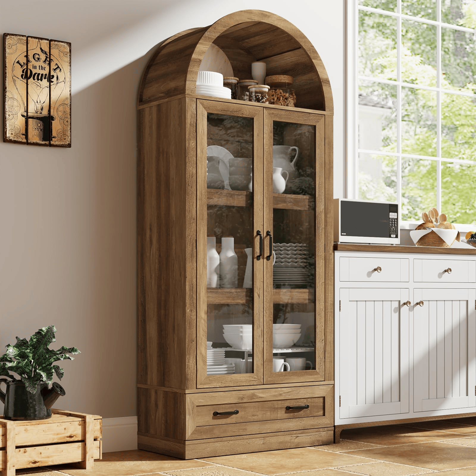 75in Tall Pantry Cabinet Storage Cabinet