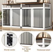 87" Dog Crate TV Stand Dog Kennel Furniture