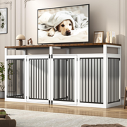 87" Dog Crate TV Stand Dog Kennel Furniture