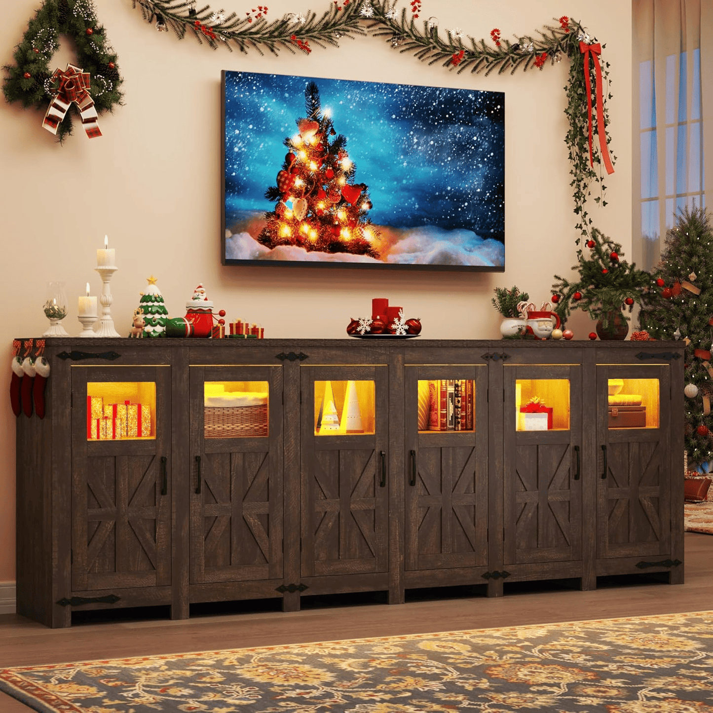 95" TV Stand Entertainment Center for 100/90/80 Inch TVs