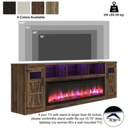 Electric Fireplace TV Stand for 100 Inch TV
