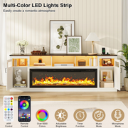 Electric Fireplace TV Stand for 100 Inch TV
