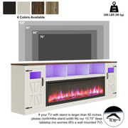 Electric Fireplace TV Stand for 100 Inch TV