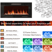 Electric Fireplace TV Stand for 70/75/80 Inch TV