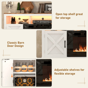 Electric Fireplace TV Stand for 70/75/80 Inch TV