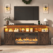 Electric Fireplace TV Stand for 75/80 Inch TV
