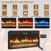 Electric Fireplace TV Stand for 75/80 Inch TV