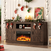 Electric Fireplace TV Stand for 75 Inch TV