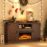 Electric Fireplace TV Stand for 75 Inch TV