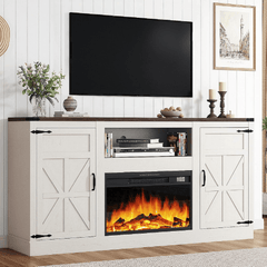 Electric Fireplace TV Stand for 75 Inch TV