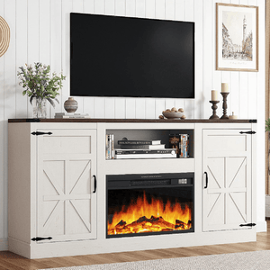 Electric Fireplace TV Stand for 75 Inch TV