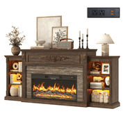 Electric Fireplace TV Stand for 95 Inch TV