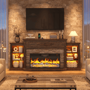 Electric Fireplace TV Stand for 95 Inch TV