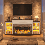 Electric Fireplace TV Stand for 95 Inch TV