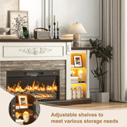 Electric Fireplace TV Stand for 95 Inch TV